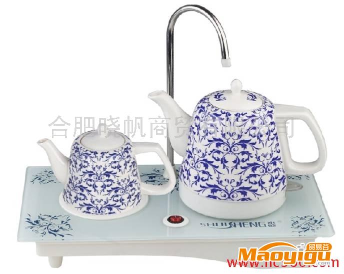 供應(yīng)xof自動(dòng)抽水電水壺、禮品、商務(wù)禮品、家電，青花瓷壺