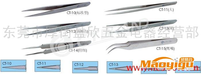 供應(yīng)美國CT-10精密鑷子、防腐蝕、耐酸、防磁不銹鋼鑷子