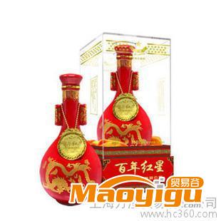 【國粹白酒】紅星二鍋頭紅花瓷精品百年52度500ml