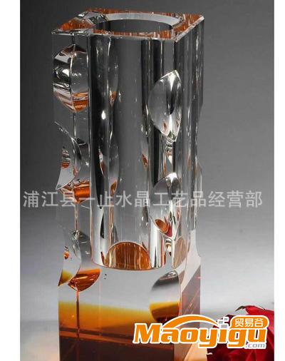 【廠家直銷】水晶花瓶工藝品  水晶工藝品   水晶獎杯  水晶獎牌