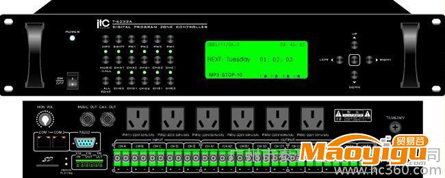供應 ITC T-6232A 數(shù)碼編程分區(qū)控制器 公共廣播系統(tǒng)