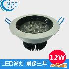 供應(yīng) LED天花筒燈 12W 深圳LED燈具廠家