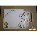 供應(yīng)彩色印刷促銷禮品 SNOOPY 磁性寫字板